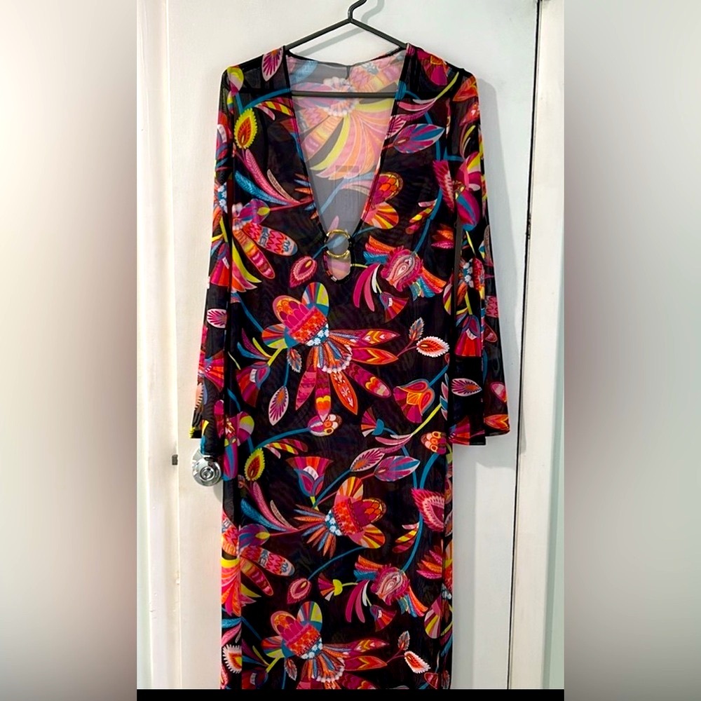 Trina Turck Full Length Swim Cover Up - MED